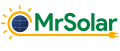 Mr Solar logo white PNG